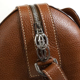 カルティエ マルチェロ レザー 2way ハンドバッグ ショルダーバッグ ブラウン