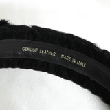 サルバトーレ フェラガモ ヴァラ リボン ファー カチューシャ ブラック