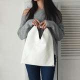 エムエムシックス メゾン マルジェラ ジャパニーズバッグ ミニ レザー ハンドバッグ ホワイト