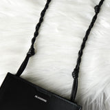 ジルサンダー タングル スモール ロゴ レザー ショルダーバッグ ブラック 未使用品 箱付き