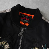Schott × ANDERSSON BELL ショット × アンダースンベル 中綿 スカジャン MA-1 ボンバージャケット ブラック