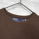 ポロ ラルフローレン スモールポニー ウール ニット ブラウン