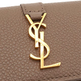 サンローラン YSLロゴ 4連 キーケース グレージュ 箱付き