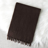 プラダ ロゴ カシミヤ マフラー ブラウン