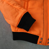 ディーゼル バックロゴ リバーシブル MA-1 メンズ ブラック / オレンジ