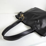 ロエベ アナグラム フラメンコ レザー トートバッグ ブラック