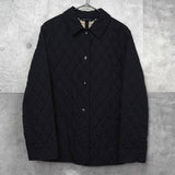 バーバリー ロンドン ノバチェック裏地 キルティングジャケット レディース ブラック