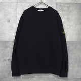 ストーン アイランド ガーメントダイ スウェット ブラック メンズ