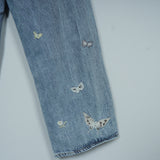 アワーレガシー 25SS VAST CUT バタフライ 刺繍 デニム ブルー