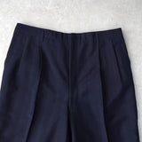 イヴ サンローラン ヴィンテージ ストライプ柄 シングル テーラードジャケット ツータック スラックス セットアップ ネイビー メンズ