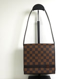 ルイ・ヴィトン ダミエ トライベッカ・ミニ レザー ハンドバッグ ワンショルダーバッグ ブラウン N51162