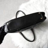 ロエベ アナグラム レザー ビジネスバッグ ハンドバッグ ブラック メンズ