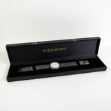 イヴサンローラン 4620-E62275 YO0030688 SS×QZ 白文字盤 腕時計 電池交換済み