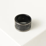 グッチ アイコンリング 指輪 リング ブラック 9号 箱付き