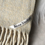 アクネ ストゥディオズ ウール ストール マフラー ライトグリーン