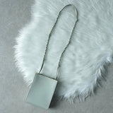 ジルサンダー タングル スモール レザー ショルダーバッグ ミントグリーン