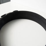 サルバトーレ フェラガモ ヴァラリボン ラインストーン ビジュー キャンバス カチューシャ ヘアバンド ブラック 箱付き