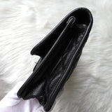 シャネル 1番台 ココマーク マトラッセ キャビアスキン チェーンショルダーバッグ ブラック - NEWSED