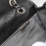 シャネル 1番台 ココマーク マトラッセ キャビアスキン チェーンショルダーバッグ ブラック - NEWSED