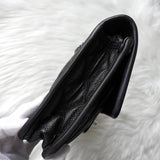 シャネル 1番台 ココマーク マトラッセ キャビアスキン チェーンショルダーバッグ ブラック - NEWSED