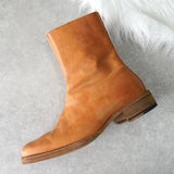 マルタン マルジェラ アーティザナル 10 スクエアトゥ ブーツ キャメル - NEWSED