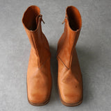 マルタン マルジェラ アーティザナル 10 スクエアトゥ ブーツ キャメル - NEWSED