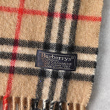 バーバリー カシミヤ100% ノバチェック マフラー ベージュ - NEWSED