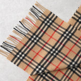 バーバリー カシミヤ100% ノバチェック マフラー ベージュ - NEWSED