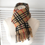 バーバリー カシミヤ100% ノバチェック マフラー ベージュ - NEWSED