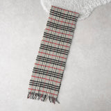 バーバリー ヴィンテージ 英国製 カシミヤ100% ノバチェック マフラー グレー - NEWSED