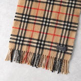 バーバリー カシミヤ100% ノバチェック マフラー ベージュ - NEWSED