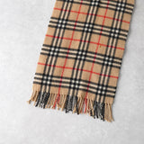 バーバリー カシミヤ100% ノバチェック マフラー ベージュ - NEWSED