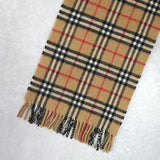 バーバリー ヴィンテージ カシミヤ100% マフラー ノバチェック ベージュ - NEWSED