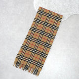 バーバリー ヴィンテージ カシミヤ100% マフラー ノバチェック ベージュ - NEWSED