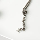 シャネル ココマーク クリア スクエア ネックレス シルバー ブラック 10/A - NEWSED