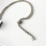 シャネル ココマーク クリア スクエア ネックレス シルバー ブラック 10/A - NEWSED