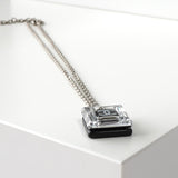 シャネル ココマーク クリア スクエア ネックレス シルバー ブラック 10/A - NEWSED