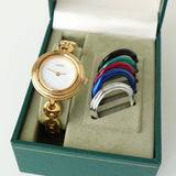 グッチ チェンジベゼル 11/12.2 QZ / SS 白文字盤 レディース 電池交換済 - NEWSED