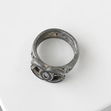 シャネル ココマーク シルバー / ブラック 指輪 リング 12.5号 - NEWSED