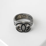 シャネル ココマーク シルバー / ブラック 指輪 リング 12.5号 - NEWSED