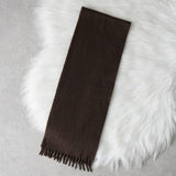 プラダ ロゴ カシミヤ マフラー ブラウン