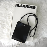 ジルサンダー タングル スモール ロゴ レザー ショルダーバッグ ブラック 未使用品 箱付き