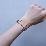 エルメス モール ブレスレット シルバー / ブラウン A刻