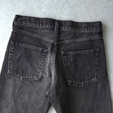 バレンシアガ ウォッシュ加工 デニム ブラック レディース