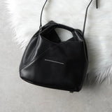 エムエムシックス メゾン マルジェラ レザー ジャパニーズバッグ クロスボディ ショルダーバッグ ブラック