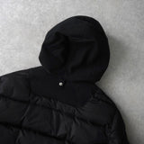 アクネ ストゥディオズ フーデッド ダウンコート ダウンジャケット ブラック