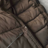 バーバリー 金ボタン ダウンジャケット ダウンコート ブラウン