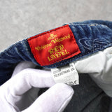 ヴィヴィアン ウエストウッド オーブ 総柄 デニム ブルー レディース 新品未使用