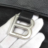 バレンシアガ クラッシュ レザー スリングバッグ ワンショルダーバッグ ブラック