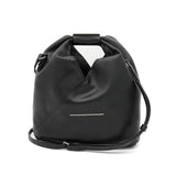 エムエムシックス メゾンマルジェラ レザー ジャパニーズバッグ クロスボディ ショルダーバッグ ブラック